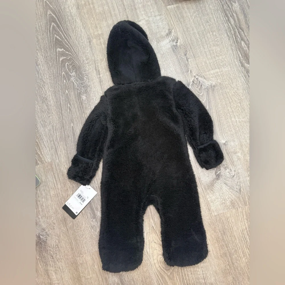 NWT Nike Hooded Sherpa Coverall Black 6M - Picture 5 of 6
